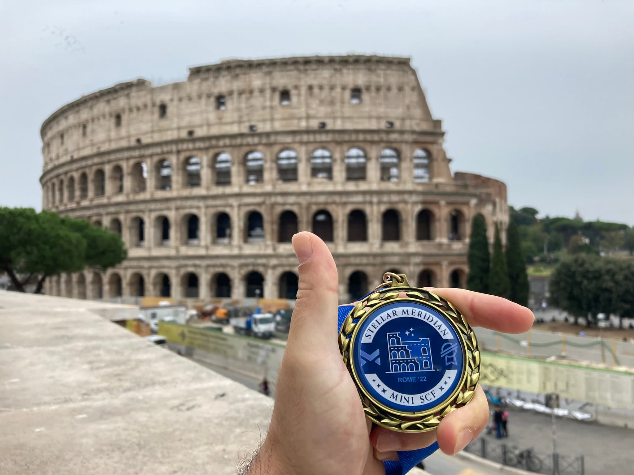 Felipe Branch at Stellar Meridian conference in Rome, Italy with visit to the Colosseum