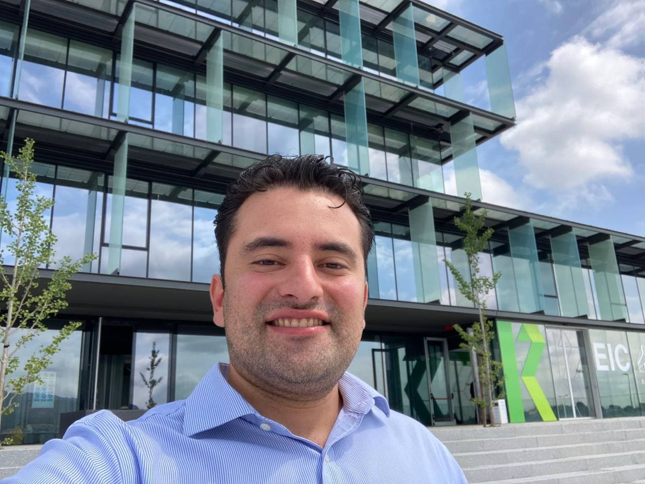 Felipe Branch speaking at biogases talk at Energy Intelligence Center in Bilbao, Spain